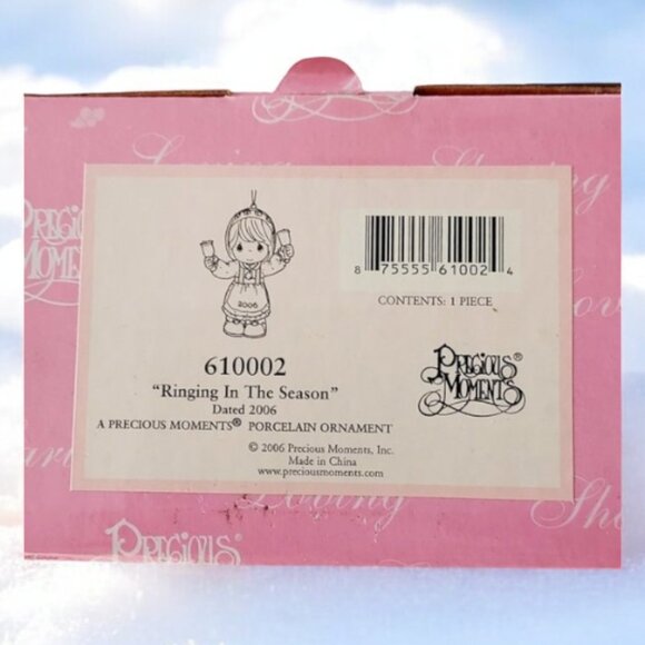 2006 Precious Moments "Ringing in the Season" Item #610002 Ornament - Picture 7 of 8